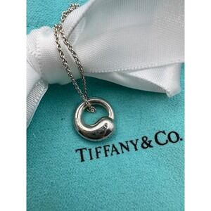 Tiffany & Co Elsa Peretti Eternal Circle Necklace Sterling Silver 925 Spain